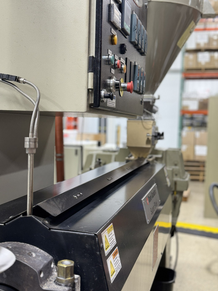 Extrusion equipment and control panel at Stang Precision
