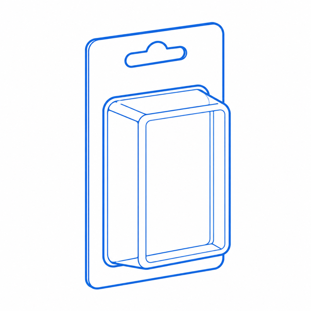 Face seal blister with a formed cavity on a retail backing card